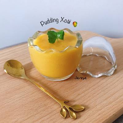 Cách Làm Món Pudding Xoài Cho Bé của Nhung Violet - Cookpad