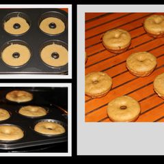 A picture of Home baked doughnuts.