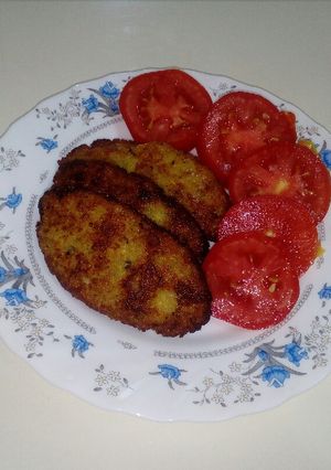 عکسی از دستور کتلت برنج