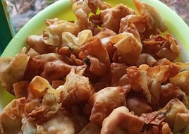 Pangsit tahu goreng