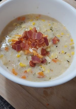 A picture of Summer Fresh Corn Chowder (with Bacon).