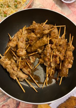 صورة لوصفة ساتيه الدجاج 🥜