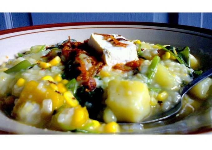 Langkah Mudah untuk Menyiapkan Tinutuan praktis rumahan (bubur manado) Anti Gagal