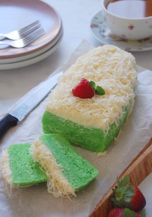 Foto resep Brownies Kukus Pandan 2 telur