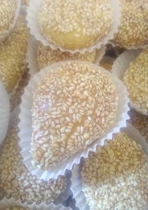 صورة لوصفة حلوة الجلجلانية (حلوى بالسمسم)