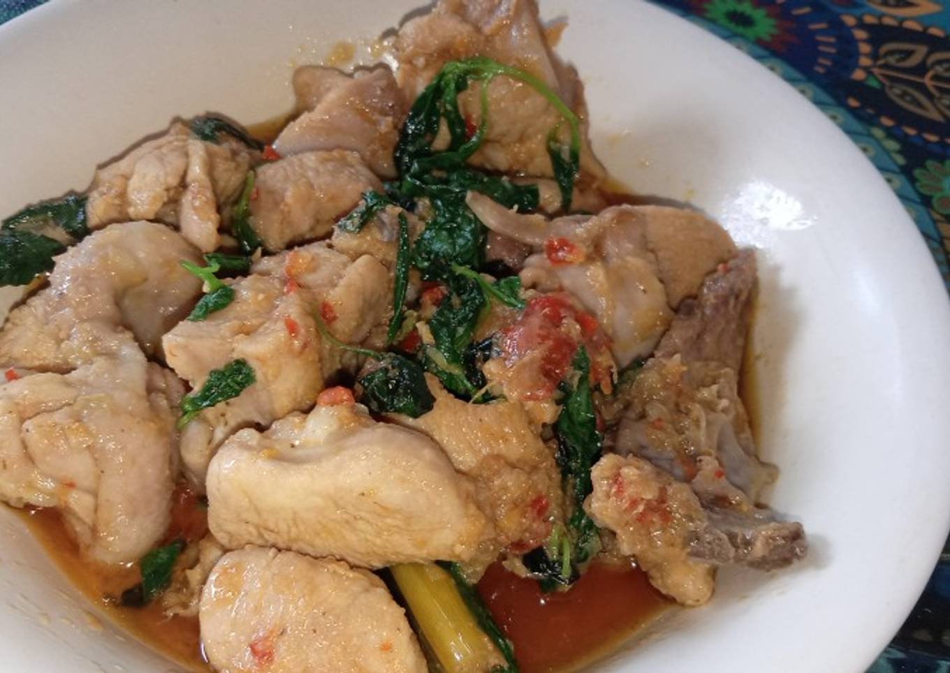 Resep 0.8 Ayam Rica Kemangi (no msg), Bikin Ngiler