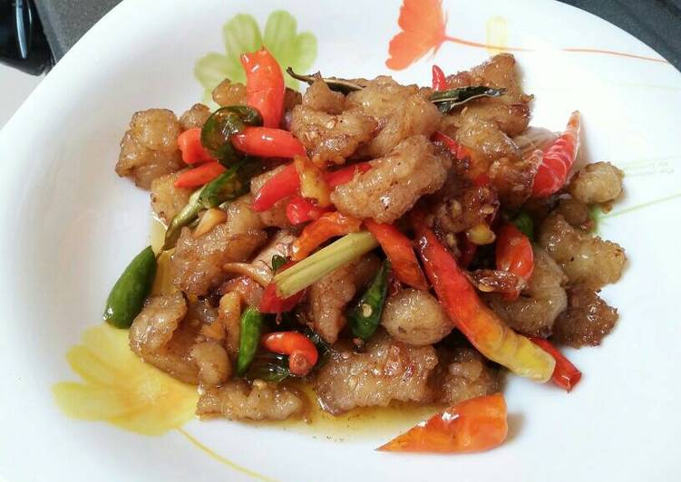 Resep Oseng mercon (tetelan) oleh Ade Putri Aulya - Cookpad