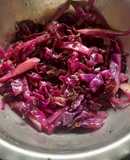 Red Cabbage stir fry