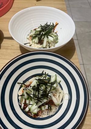 Foto resep Bibim guksu (mie dingin korea)