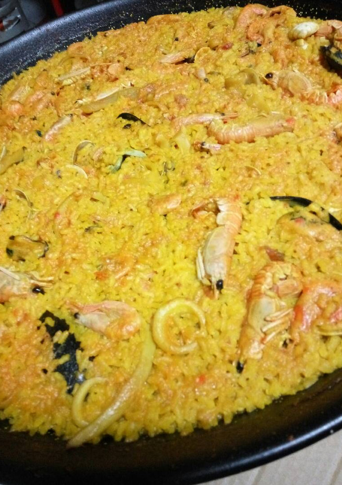 Una foto de Arroz y marisco