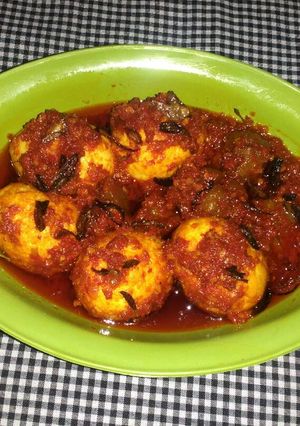 Foto resep Telur Balado (Keto Friendly)