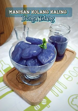Foto resep Manisan Kolang Kaling Bunga Telang