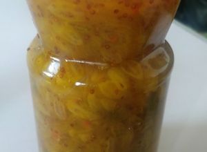 Una foto de Dulce de huevo de gallo