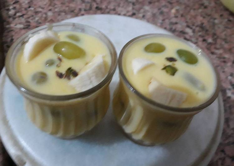 Easiest Way to Make Super Quick Homemade Chilled Fruit Custard