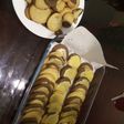 Galletas de vainilla y chocolate con glaseado de naranja