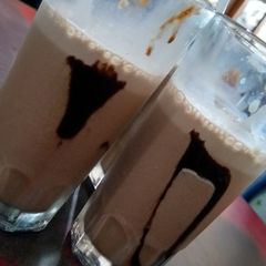 A picture of Chocolate milk shake.