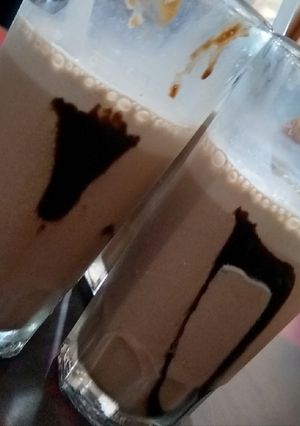 A picture of Chocolate milk shake.