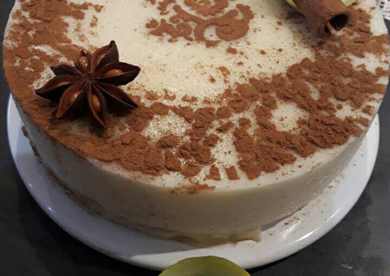Tarta de arroz con leche