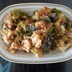 A picture of Bread upma.