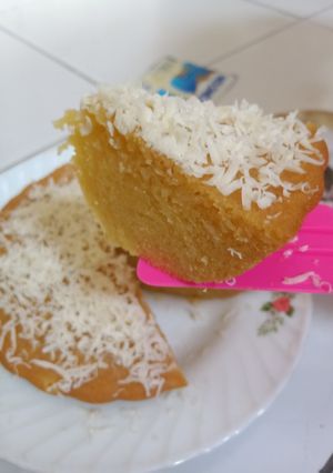 Foto resep Bolu kukus keju, no mixer no oven, takaran sendok