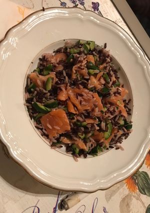 Foto di Riso e Salmone