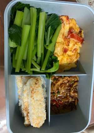 Hình của món Cơm cháy kho quẹt.