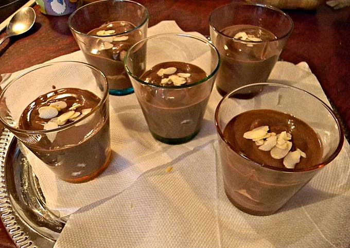 Csokis pohárkrém recept foto
