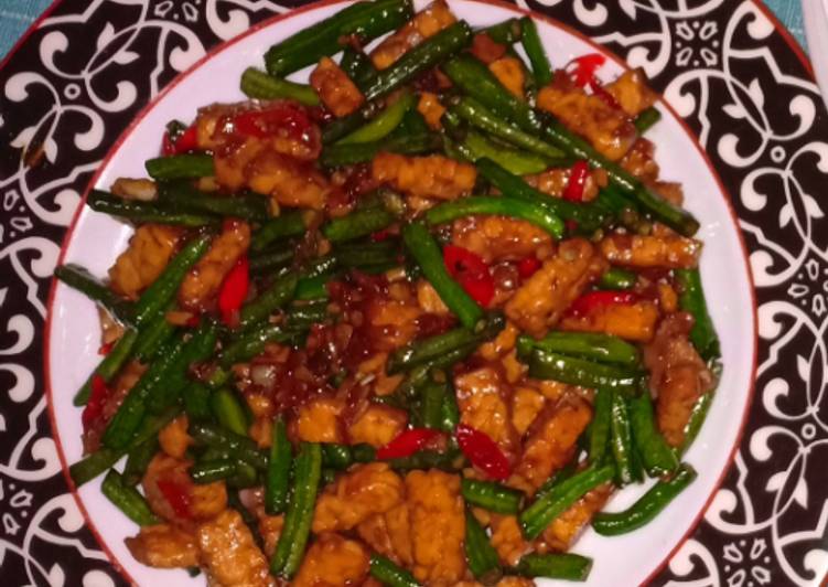 Langkah Mudah untuk Membuat Orek tempe kacang panjang Anti Gagal