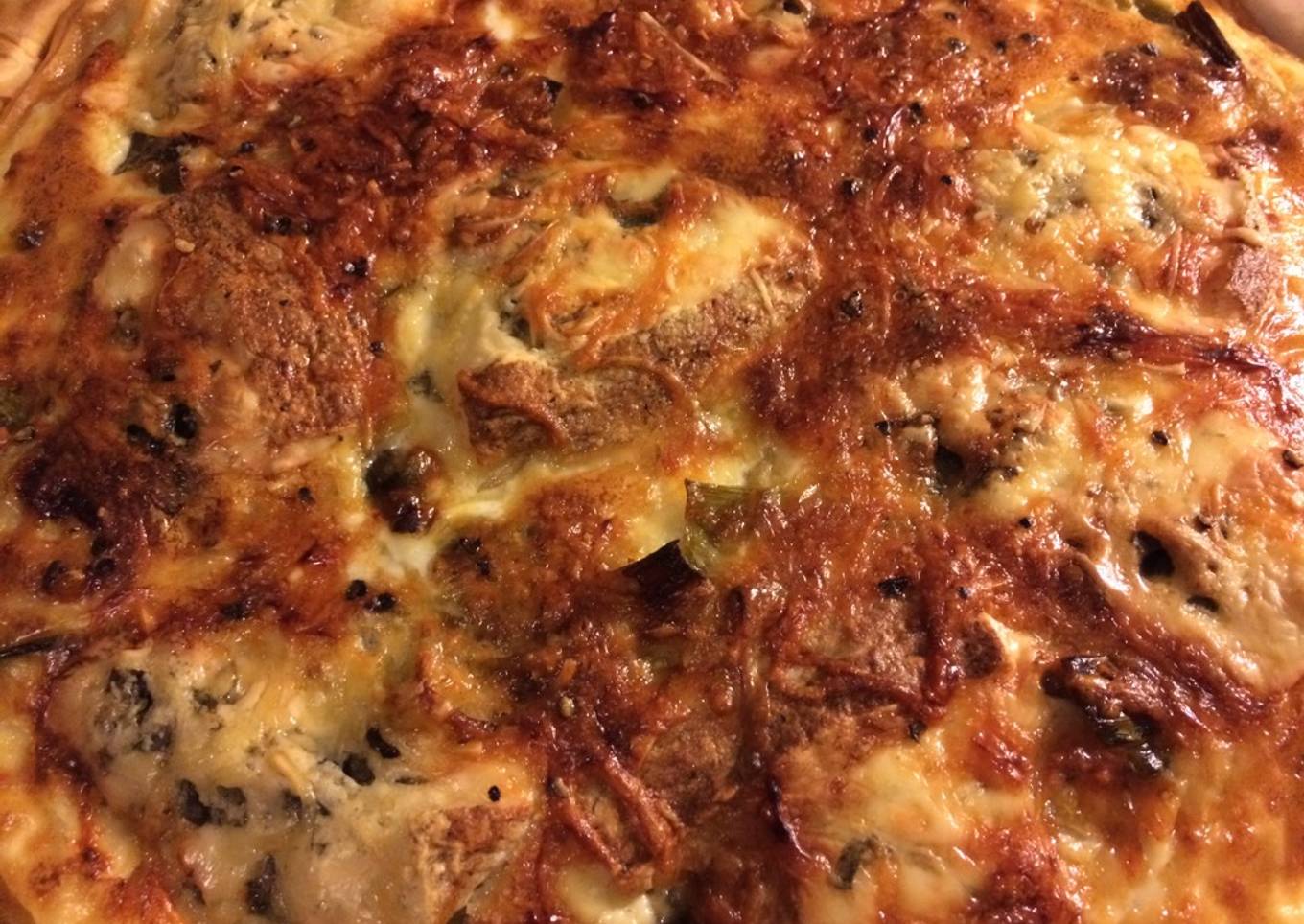 Quiche aux poireaux & fourme d'ambert