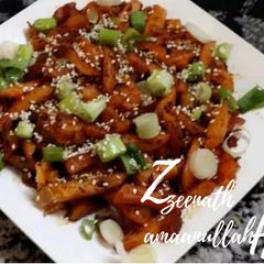 A picture of Chilli Garlic Sesame Potato Fingers.