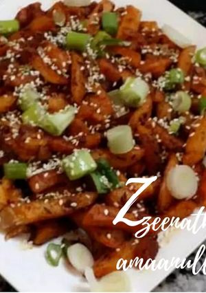 A picture of Chilli Garlic Sesame Potato Fingers.