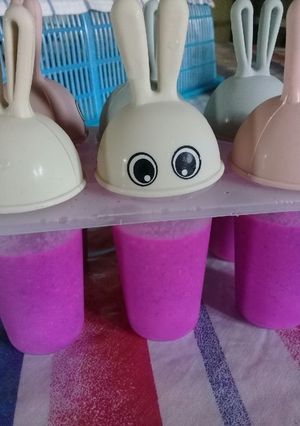 Foto resep Eskrim buah naga
