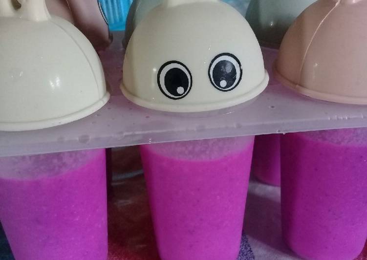 Resep Eskrim buah naga yang Lezat