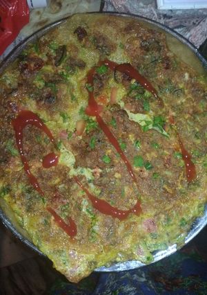 A picture of Mughalai Egg Paratha.