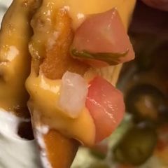 A picture of Mini tacos nachos.