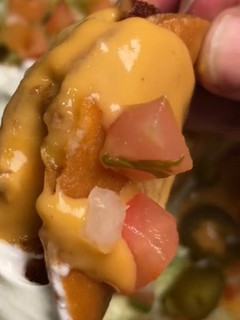 A picture of Mini tacos nachos.