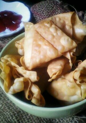 Foto resep Pangsit goreng isi sayur