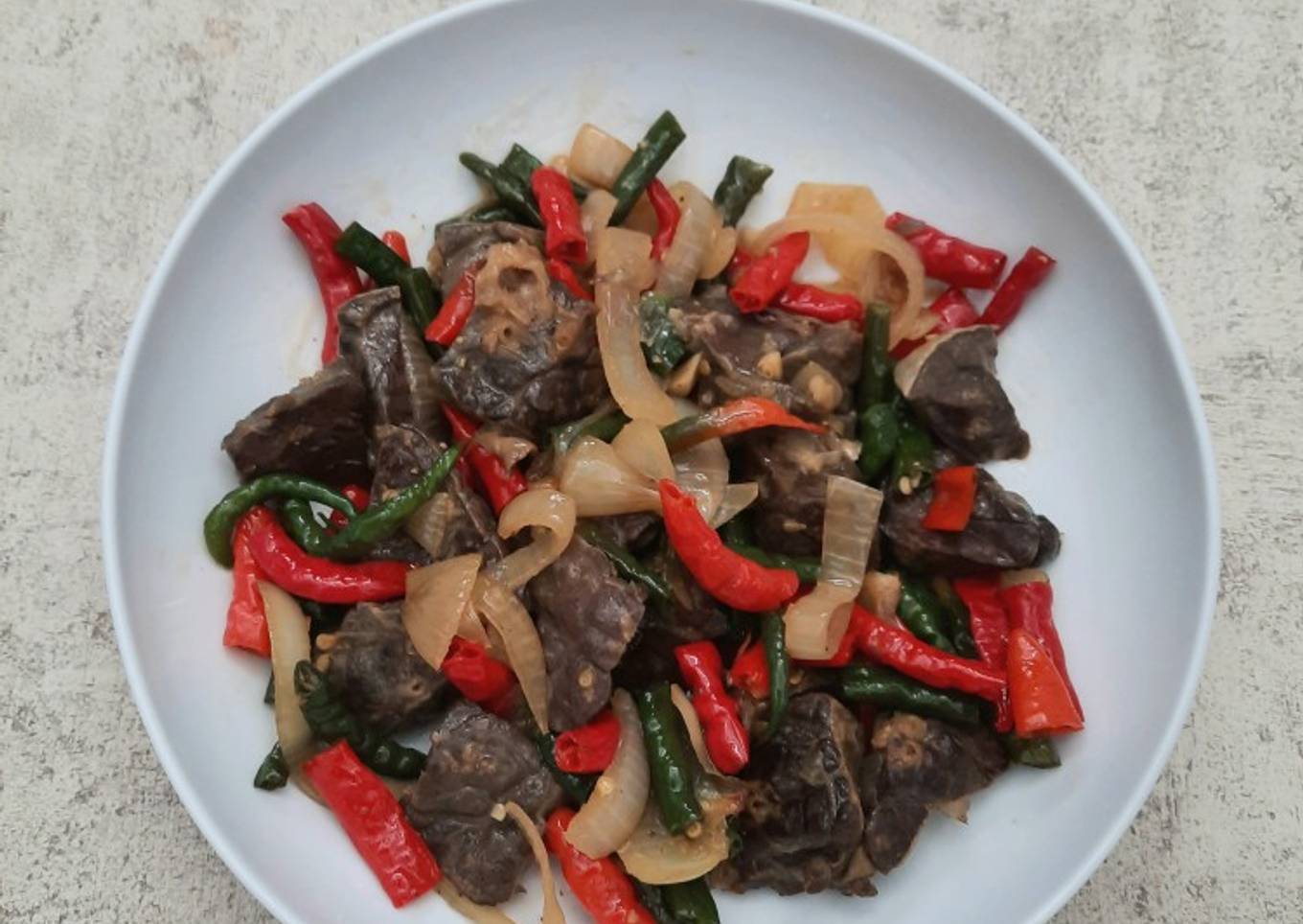 Oseng Paru Sapi