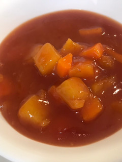 Una foto de Salsa agridulce con piña