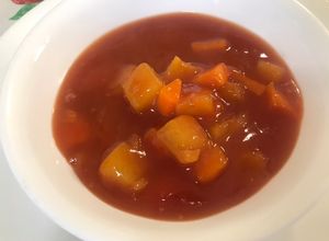 Una foto de Salsa agridulce con piña