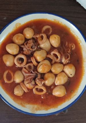 Foto resep Cumi puyuh saus padang