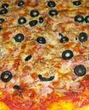 🍕 pizza de atún y bacon 🍕