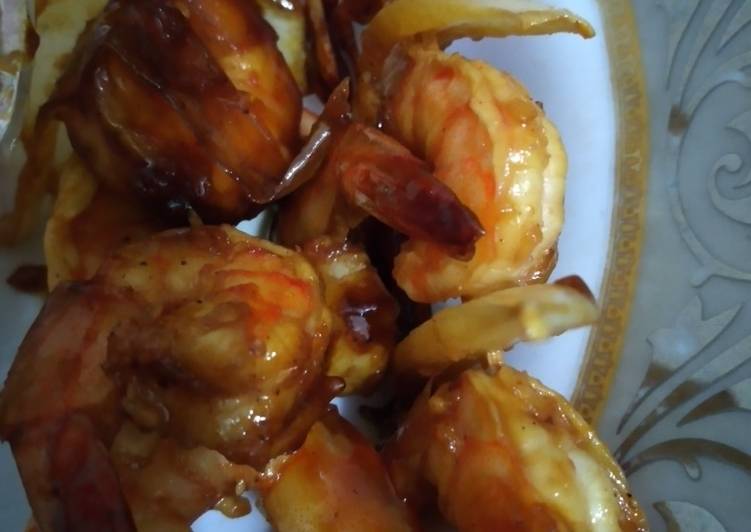 Resep Udang Bakar Madu, Enak Banget