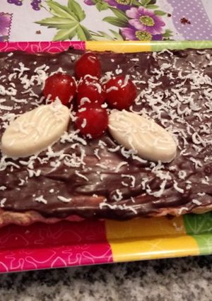 Una foto de Rico postre de nutella y chocolate