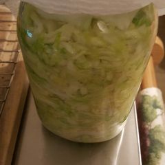 A picture of Homemade saurkraut.