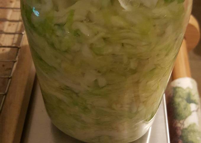 Homemade saurkraut