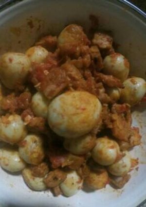 Foto resep Balado tempe dan telur puyuh