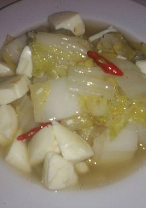 Foto resep TuMisS SaWi PuTiH+Telur Putih+Rebon😁