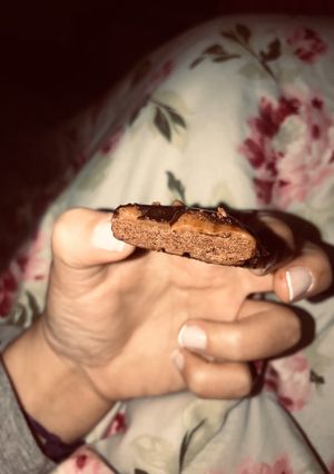 Una foto de Chocolinas con dulce de leche y chocolate