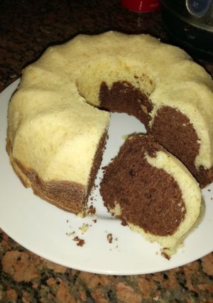 صورة لوصفة كيك الماربل 😋